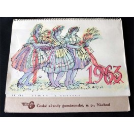 České závody gum., 1963 (stolní kalendář) České závody gum., 1963 (stolní kalendář)