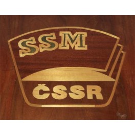 SSM ČSSR (dřevěná cedule s intarzií) SSM ČSSR (dřevěná cedule s intarzií)
