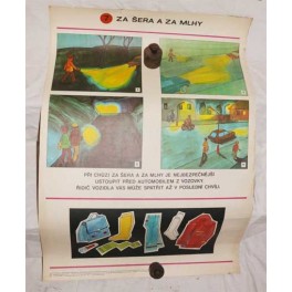 Za šera a za mlhy 1978 (školní výuková tabule dopravní výchova ) 