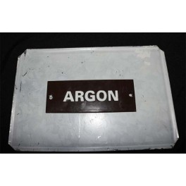 Argon (smaltovaná cedulka) Argon (smaltovaná cedulka)