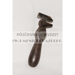Batoh modrý s kovovým výstuhami 