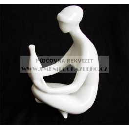 Sedící akt 3 (socha porcelánová) Sedící akt 3 (socha porcelánová)