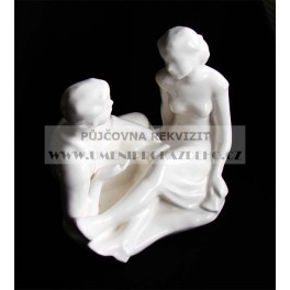 Lovers over the book (ceramic statue)